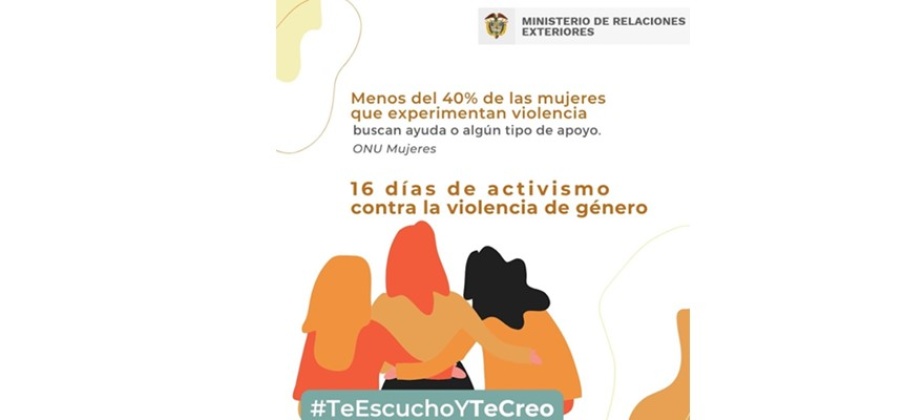 16 días de activismo contra la violencia de género: desde el 25 de noviembre, Día Internacional de la Eliminación de la Violencia Contra la Mujer, hasta el 10 de diciembre, Día Internacional de los Derechos Humanos