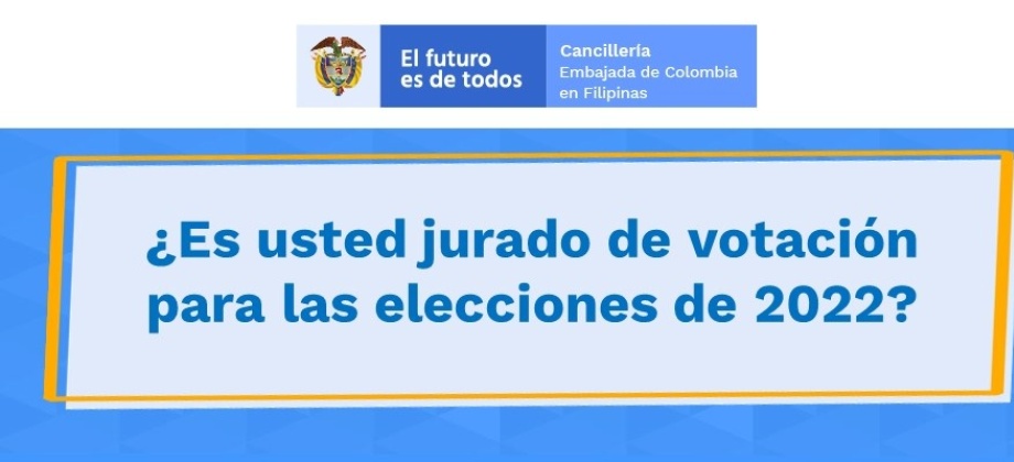 Es usted jurado de votación para las elecciones de 2022