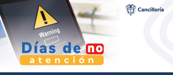 Embajada de Colombia en Filipinas y su sección consular estarán cerrados tres días de la próxima semana