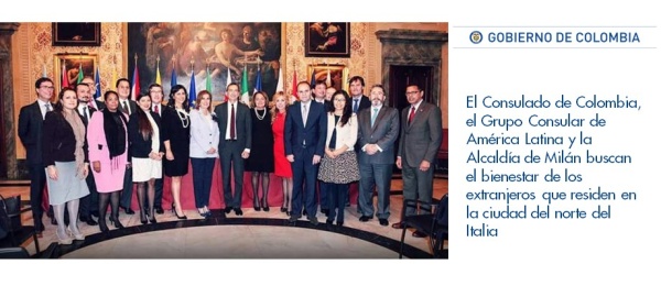 El Consulado de Colombia en Milán, el Grupo Consular de América Latina y la Alcaldía de Milán buscan el bienestar de los extranjeros que residen en Italia